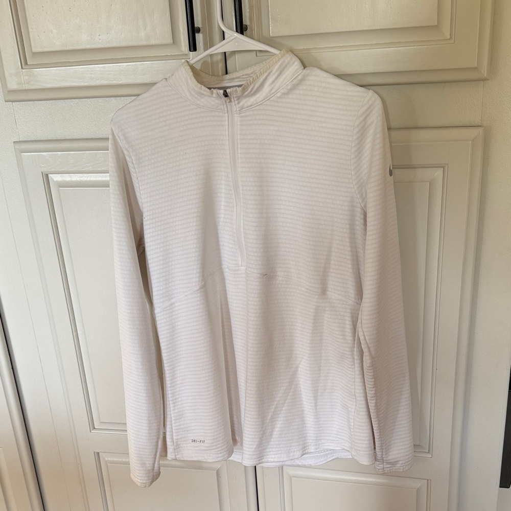 Nike Dri-FIT White Golf Shirt
